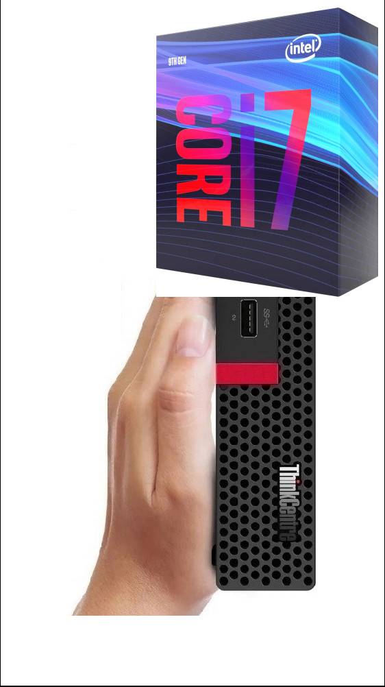 NICE COMPUTERS Core i7 (9th Generation) Octa-Core Processor | ThinkCentre Tiny PC [PJD] Core i7 (9th Gen) Processor (32 GB RAM/Integrated Intel® Ultra HD 630 Graphics/1 TB SSD Capacity/Windows 11 Pro) Mini Tower with MS Office image 1