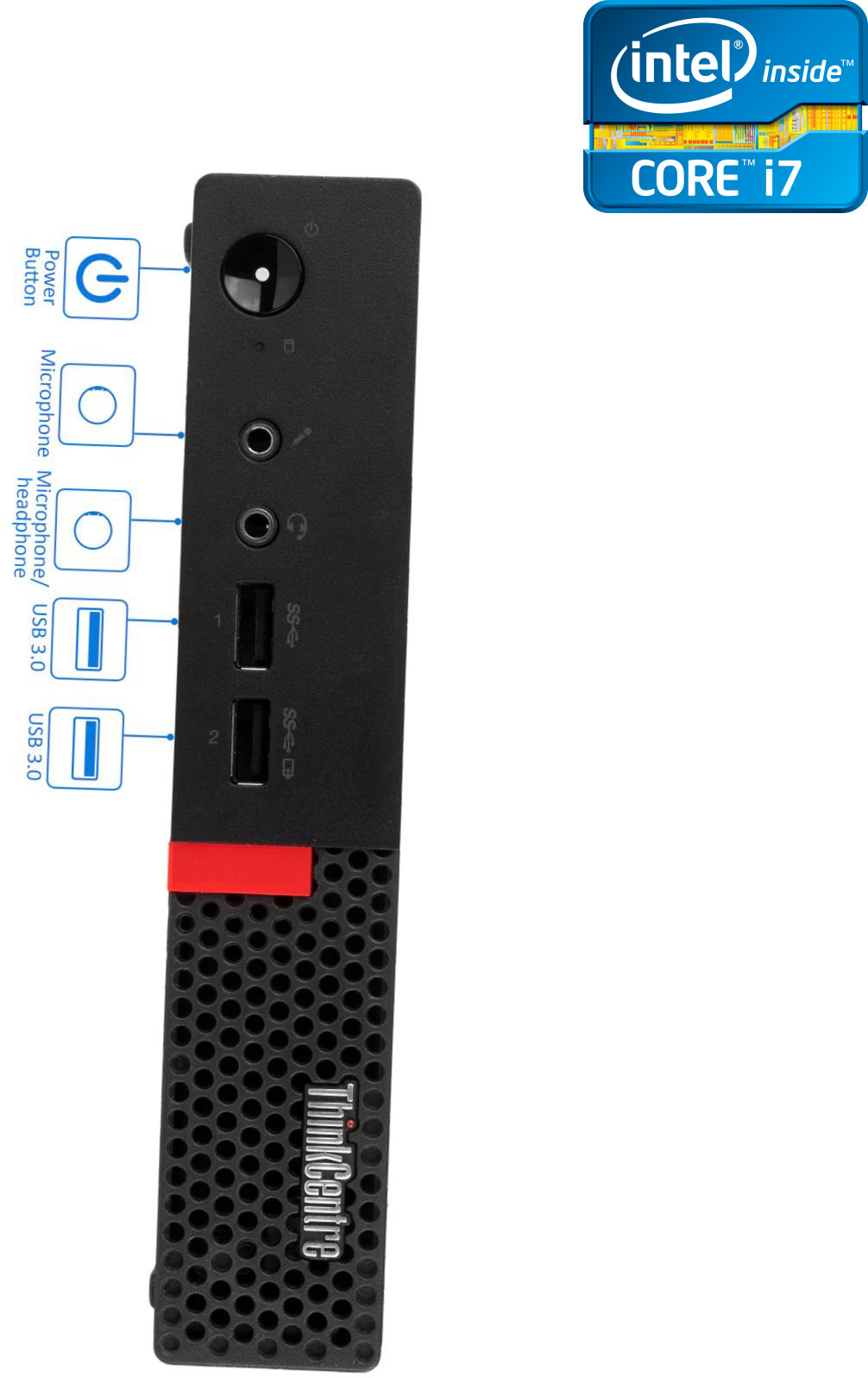 NCS Core™ i7 - 6700 Processor - ThinkCentre Mini Desktop [MLM] Intel Core i7 (6th Gen) [8MB Cache, Up to 4.00 GHz] (32 GB RAM/Intel UHD 530 4K Graphics/1 TB SSD Capacity/Windows 11 Pro) Mini Gaming Tower with MS Office image 1