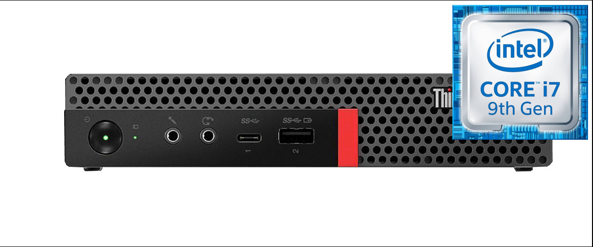 Hayyo ThinkCentre Tiny Desktop | Core™ i7 - 9700 [12M Cache, Up to 4.70 GHz] [KHE] Intel Core i7-9700 [8 Cores, 8 Threads] (32 GB RAM/Integrated Intel® Ultra HD 4K 630 Graphics/1 TB SSD Capacity/Windows 11 Pro) Mini Tower with MS Office image 1
