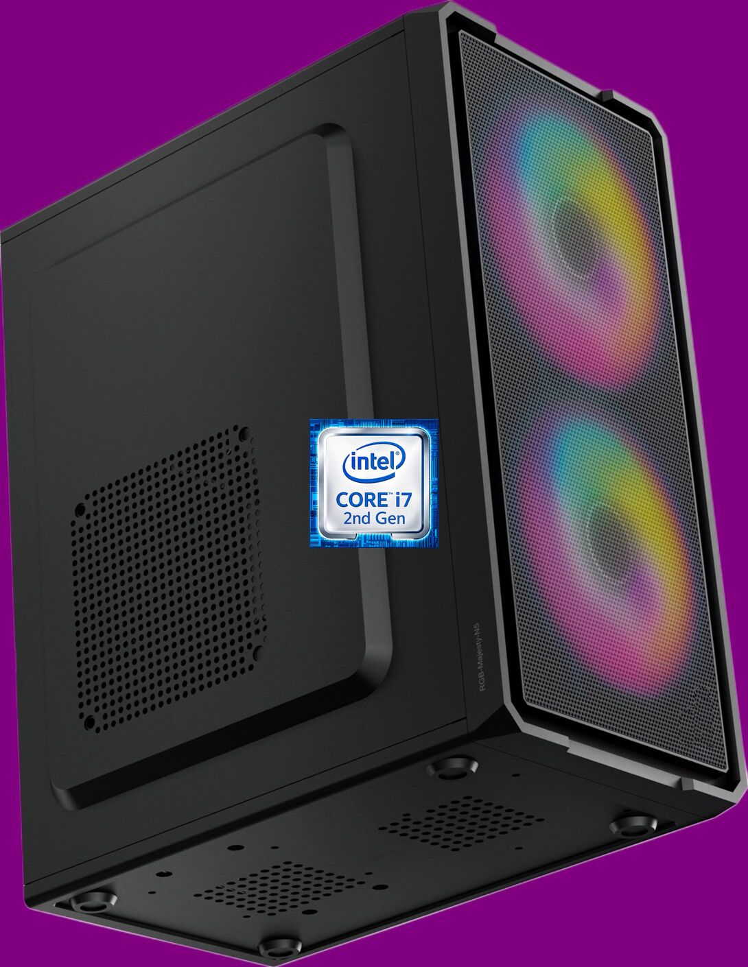 MASTERROD Core i7 - 2600 Quad Core Processor [CDZ-N5] Intel Core i7-2600 Processor | RGB-Majesty-N5 | Gaming PC (8 GB RAM/Intel HD 4K Graphics/256 GB SSD Capacity/Windows 11 Pro) Mini Tower with MS Office-image-46
