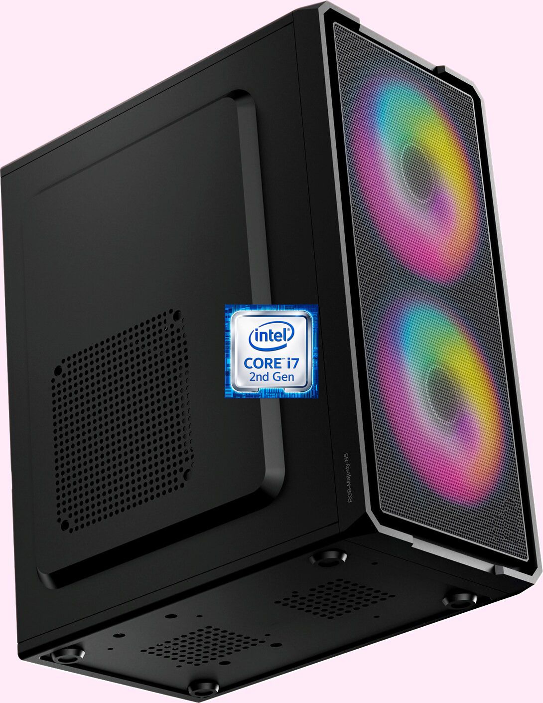 Correngo Core i7 - 2600 Quad Core Processor [HTJ-N5] Intel® Core™ i7-2600 Quad Core Processor | Gaming PC | RGB-Majesty-N5 (8 GB RAM/Intel HD 4K Graphics/256 GB SSD Capacity/Windows 11 Pro) Mini Tower with MS Office-image-46