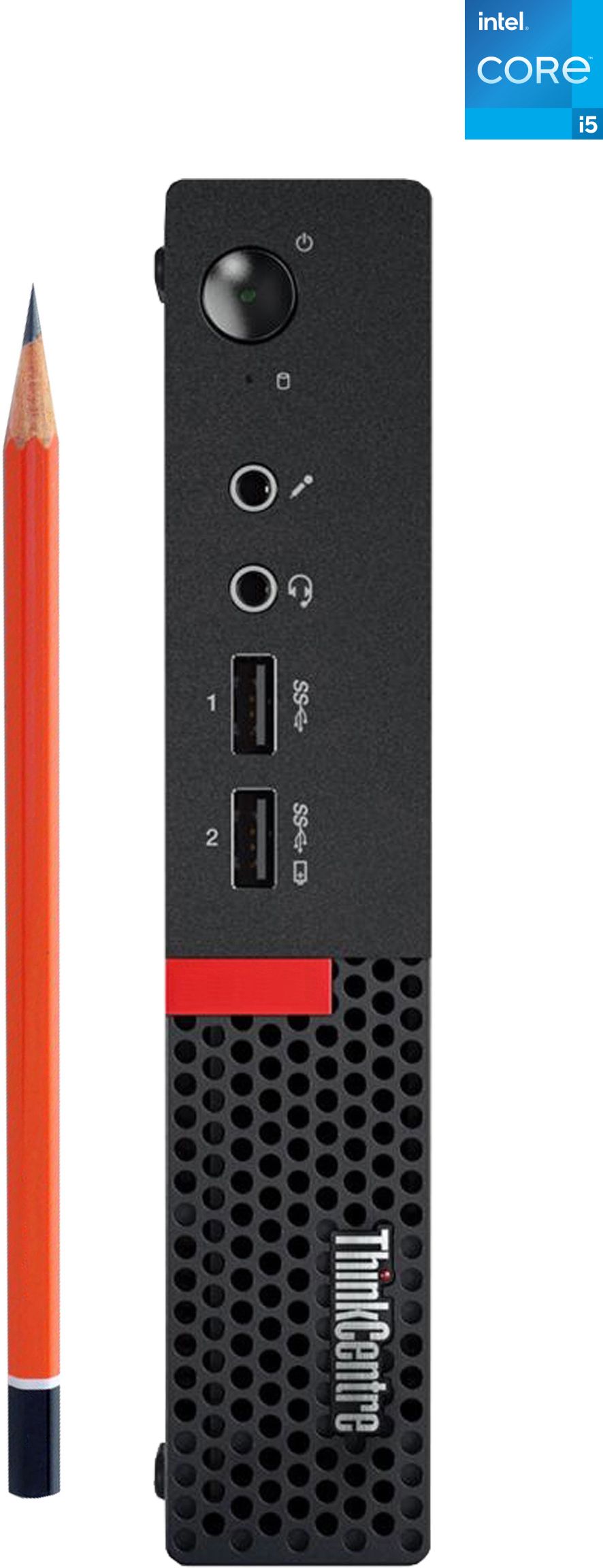 NCS ThinkCentre Micro Desktop - Intel® Core™ i5-6500 vPro® [TOT] Lenovo® - Core™ i5-6500 Processor [4 Cores, 4 Threads] (8 GB RAM/Intel® Ultra HD 530 Graphics/1 TB Hard Disk/256 GB SSD Capacity/Windows 11 Pro) Mini Tower with MS Office