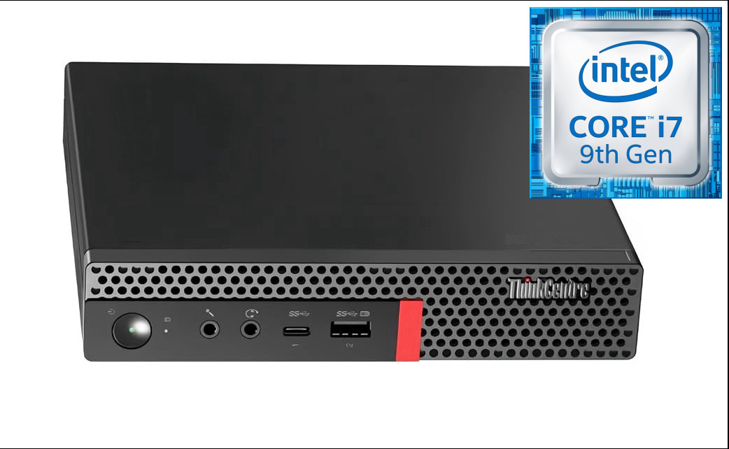 NCS (NIDHI COMPUTER SOLUTIONS) ThinkCentre Tiny Desktop | Core™ i7 (9th Generation) Octa-Core Processor [SND] Intel Core i7 (9th Generation) [8 Cores, 8 Threads] (32 GB RAM/Intel® UHD 4K 630 Graphics/1 TB SSD Capacity/Windows 11 Pro) Mini Tower with MS Office image 1