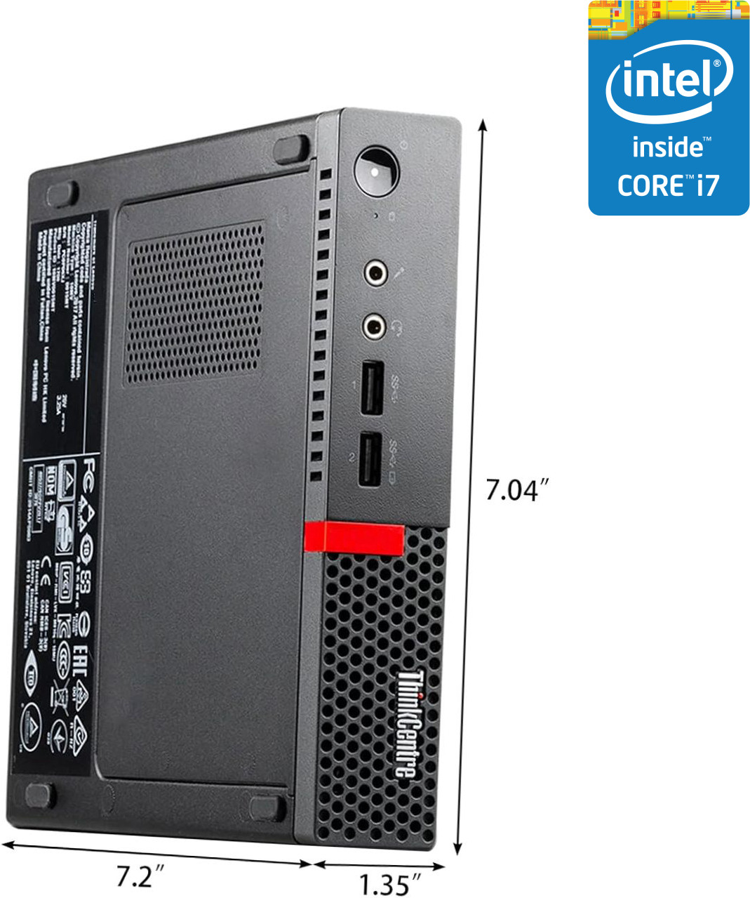 NCS Intel® Core™ i7 - 6700 [8MB Cache, Up to 4.00 GHz] - ThinkCentre Mini CPU [XRF] Tiny PC - Core i7 (6th Gen) Processor (32 GB RAM/Intel HD 4K Graphics/1 TB SSD Capacity/Windows 11 Pro) Microtower with MS Office image 1