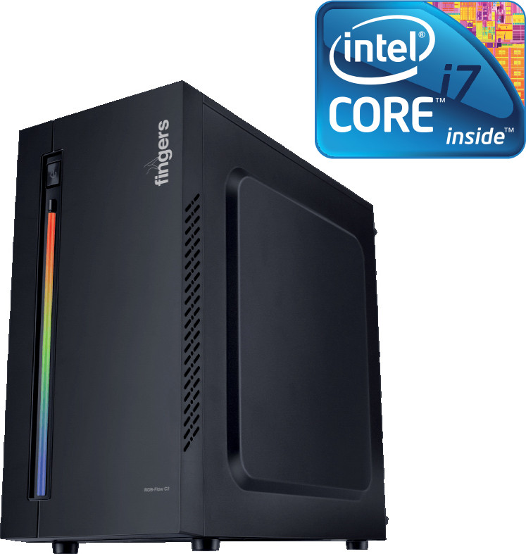 LATHOR Intel Core i7 (3rd Gen) [4 Cores, 8 Threads] [16GB RAM / 1TB SSD] Flow-C2 [BYO] Core i7-3770 Processor [8 MB Smart Cache, Up to 3.90 GHz] (16 GB RAM/Intel® Ultra HD Graphics/1 TB SSD Capacity/Windows 11 Pro) Mid Tower with MS Office image 1