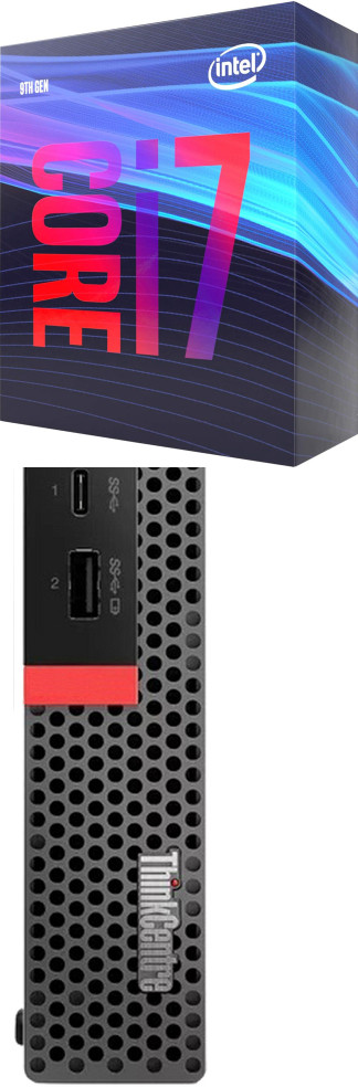 NICE COMPUTERS ThinkCentre Tiny PC | Core™ i7 (9th Generation) [TNF] Intel Core i7 (9th Gen) Processor [8 Cores, 8 Threads, 3.00 GHz] (32 GB RAM/Integrated Intel® Ultra HD 630 Graphics/1 TB SSD Capacity/Windows 11 Pro) Gaming Tower with MS Office image 1