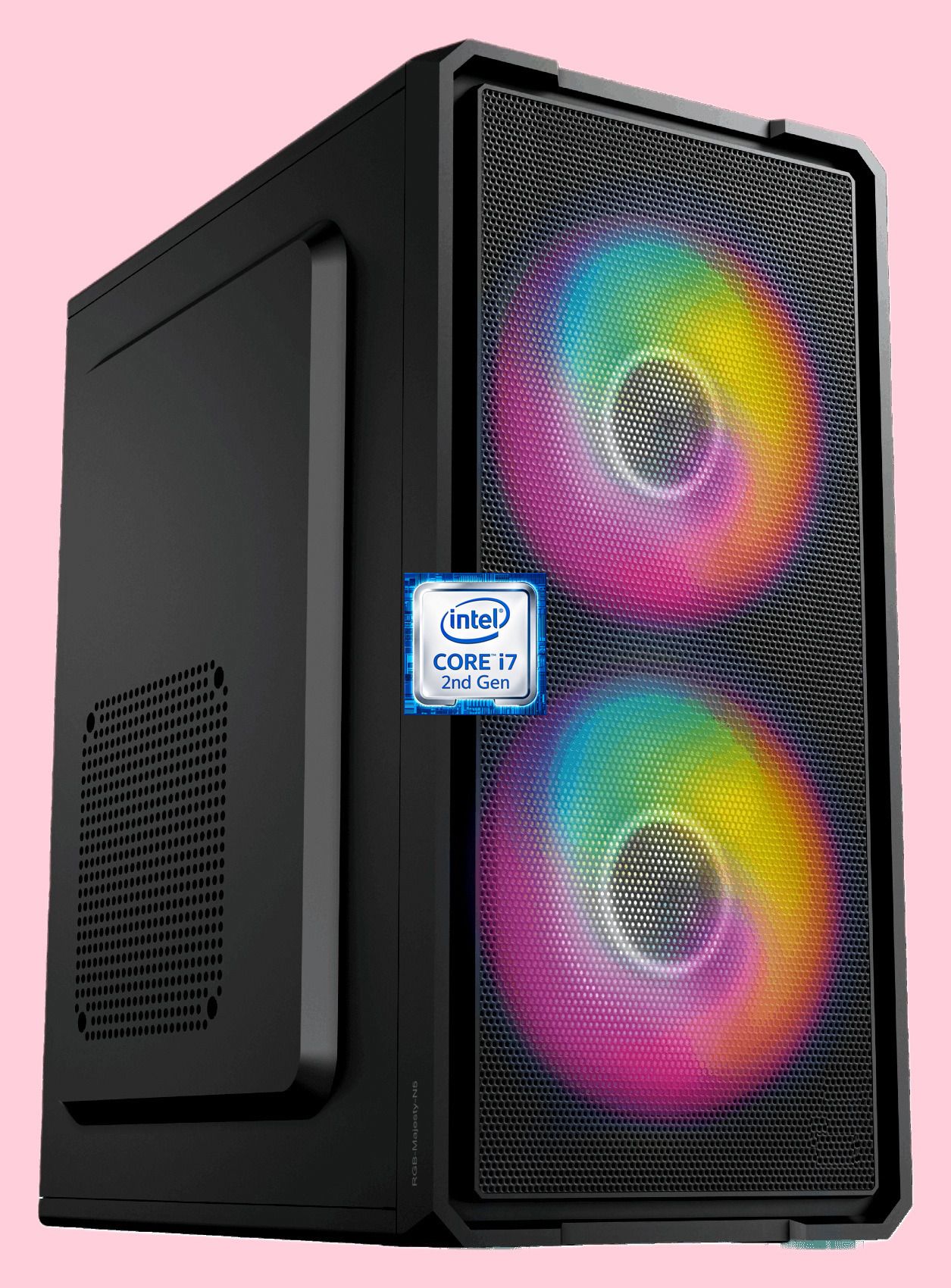 ShopSmart Core™ i7 (2nd Gen) Quad Core Processor [KAZ-N5] RGB-Majesty-N5 | Gaming PC | Core i7-2600 Processor (8 GB RAM/Intel Ultra HD 4K Graphics/256 GB SSD Capacity/Windows 11 Pro) Mid Tower with MS Office-image-6