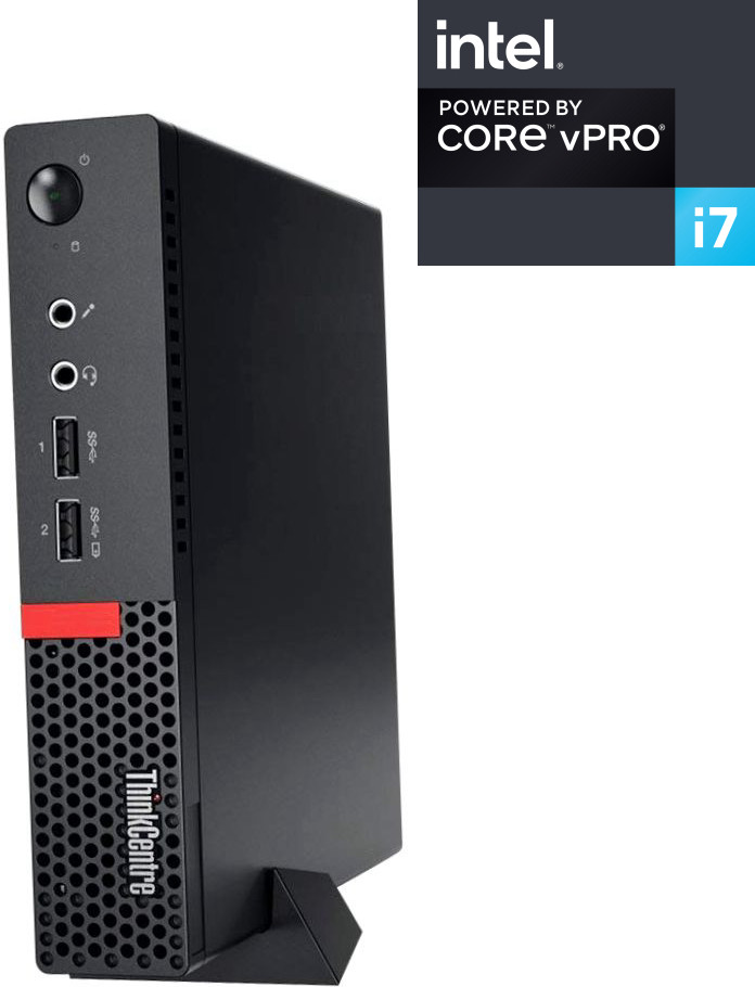 NCS Core i7 (6th Gen) - ThinkCentre Mini Desktop [RQA] Lenovo Mini PC - Intel® Core™ i7 - 6700 Processor [8MB Cache, Up to 4.00 GHz] (32 GB RAM/Intel® HD 530 Graphics/1 TB SSD Capacity/Windows 11 Pro) Mini Tower with MS Office image 1