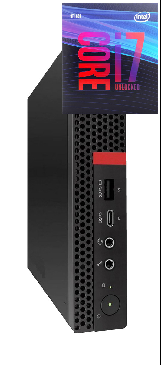 Longan Core i7 - 9700 | ThinkCentre Tiny Desktop [CZT] Core i7 (9th Gen) [8 Cores, 8 Threads, 3.00 GHz] (32 GB RAM/Intel® UHD 630 Graphics/1 TB SSD Capacity/Windows 11 Pro) Mini Gaming Tower with MS Office image 1