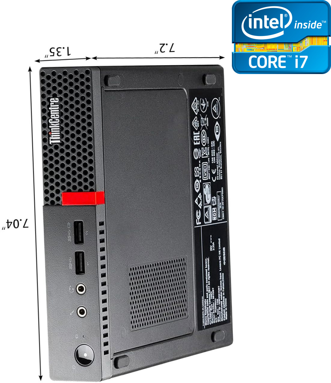 NCS Intel® Core™ i7-6700 [8MB Cache, Up to 4.00 GHz]-ThinkCentre Micro Desktop [SMQ] Core i7 (6th Generation) Processor (32 GB RAM/Intel® HD 530 Graphics/1 TB SSD Capacity/Windows 11 Pro) Microtower with MS Office image 1