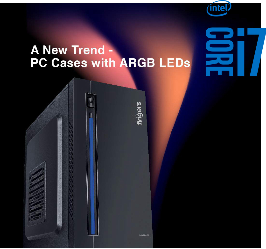 LATHOR Core i7 (3rd Gen) [4 Cores, 8 Threads] [16GB RAM / 1024GB SSD] Flow-C2 [LJL] Core™ i7 [4 Cores, 8 Threads, Up to 3.90 GHz] (16 GB RAM/Intel® UHD 4K Graphics/1 TB SSD Capacity/Windows 11 Pro) Mini Gaming Tower with MS Office image 1