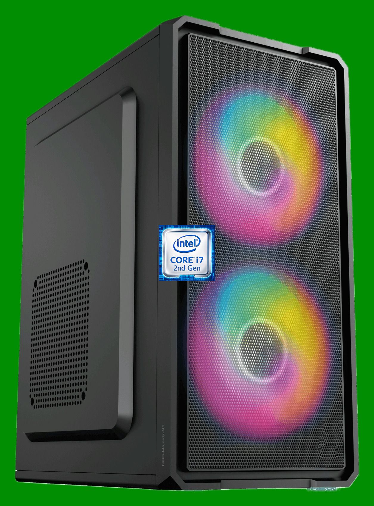 Hayyo Intel Core i7 (2nd Gen) Processor [8MB Smart Cache, Up to 3.80 GHz] [ENE-N5] RGB-Majesty-N5 | Gaming PC | Core™ i7 - 2600 Quad Core Processor (8 GB RAM/Intel® UHD Graphics/256 GB SSD Capacity/Windows 11 Pro) Mini Gaming Tower with MS Office-image-33