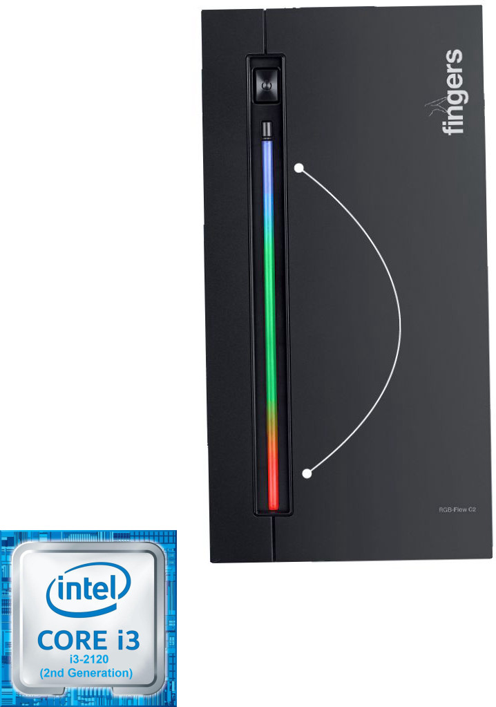 LATHOR Core i3-2120 Processor | 16GB RAM | 256GB SSD | 500GB HDD | RGB Flow C2 | KEPML Intel® Core™ i3-2120 [3MB Cache, 3.30 GHz] (16 GB RAM/Intel® HD 2000 Graphics/500 GB Hard Disk/256 GB SSD Capacity/Windows 11 Home (64-bit)) Mid Tower with MS Office image 1