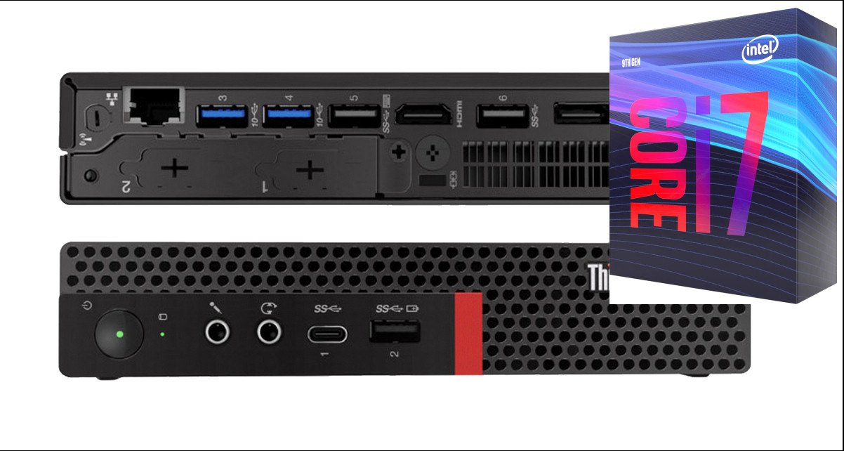 NICE COMPUTERS Core™ i7 (9th Gen) [8 Cores, 8 Threads, 3.00 GHz] | ThinkCentre Tiny PC [HBX] Intel® Core™ i7-9700 Octa-Core (32 GB RAM/Intel® Ultra HD 630 Graphics/1 TB SSD Capacity/Windows 11 Pro) Mini Tower with MS Office image 1