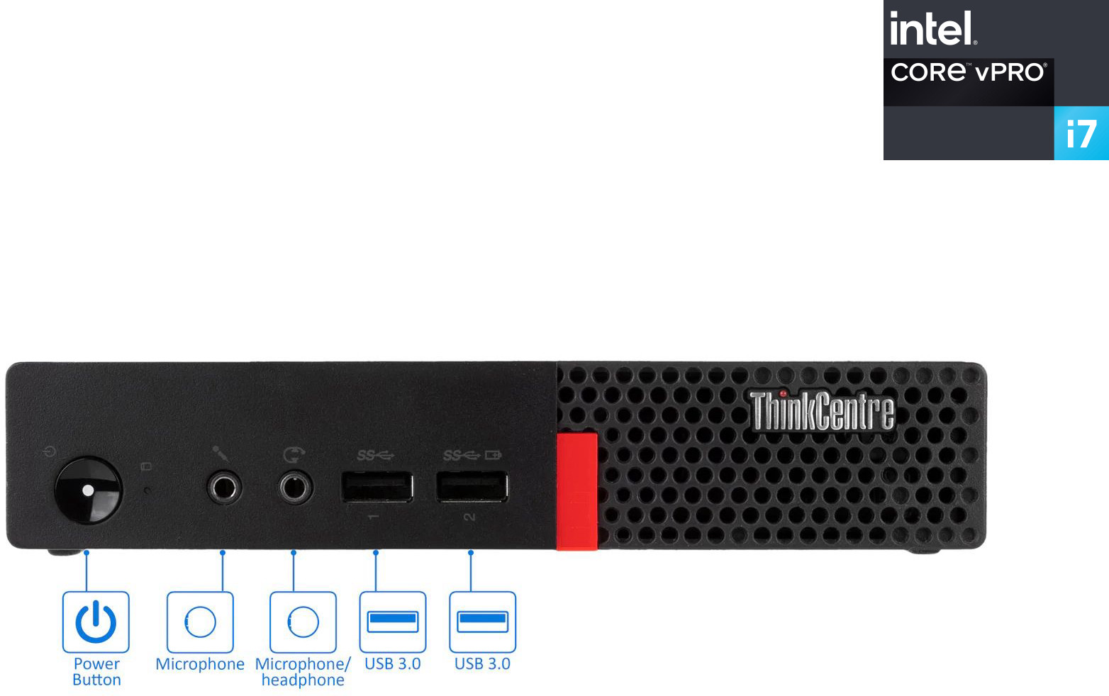 NCS Intel® Core™ i7 (6th Gen) [4 Cores, 8 Threads, 3.40 GHz] - ThinkCentre CPU [POW] LENOVO Mini PC - Core i7 - 6700 [4 Cores, 8 Threads] (32 GB RAM/Intel Ultra HD 530 4K Graphics/1 TB SSD Capacity/Windows 11 Pro) Mini Tower with MS Office image 1