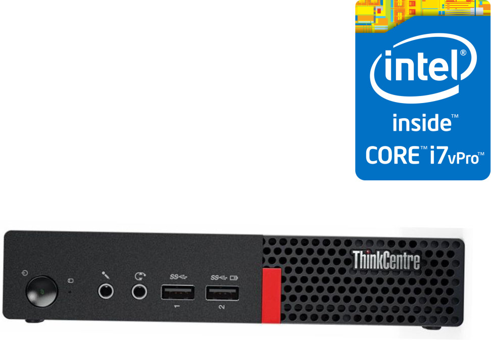 NCS Core i7-6700 [4 Cores, 8 Threads] - ThinkCentre Tiny PC [MIH] Lenovo Mini PC - Intel® Core™ i7 (6th Gen) [4 Cores, 8 Threads, 3.40 GHz] (32 GB RAM/Intel® UHD 530 4K Graphics/1 TB SSD Capacity/Windows 11 Pro) Microtower with MS Office image 1
