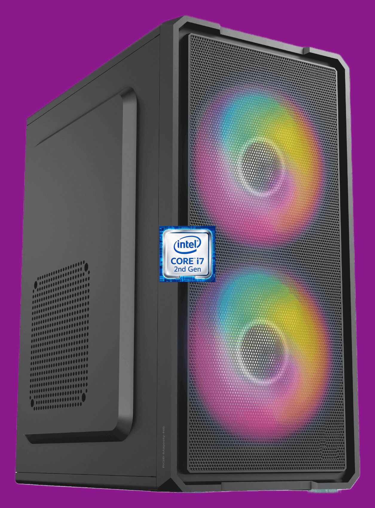 Hayyo Core i7 - 2600 Processor [8MB Smart Cache, Up to 3.80 GHz] [IKH-N5] Gaming PC | Dual RGB Fans | Intel® Core™ i7-2600 Processor (8 GB RAM/Intel® Ultra HD Graphics/256 GB SSD Capacity/Windows 11 Pro) Mini Tower with MS Office-image-38
