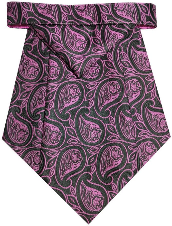 RIYASAT Paisley Cravat Ascot Tie for Men Self Tie Necktie and Pocket Square Cravat-image-28