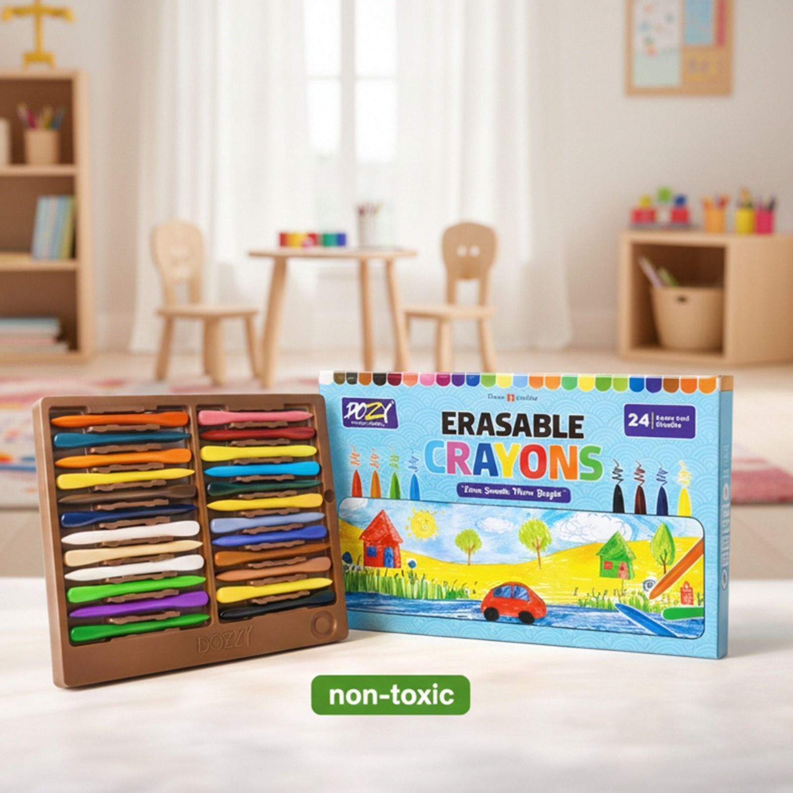 dozy Erasable Crayons|Easily Erased And Sharpened-picture-13