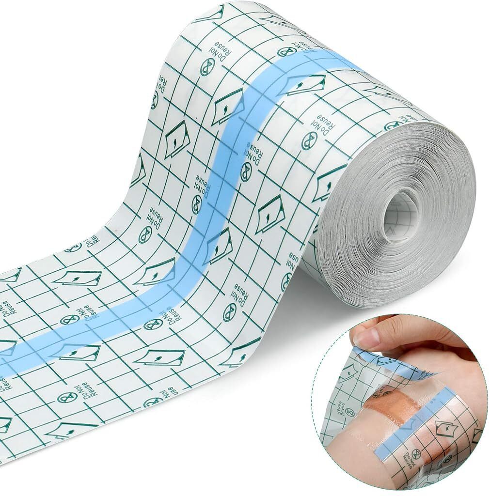 Transparent Stretch Adhesive Bandage Dressing PU Film Wound Waterproof Sticker Crepe Bandage-image-7