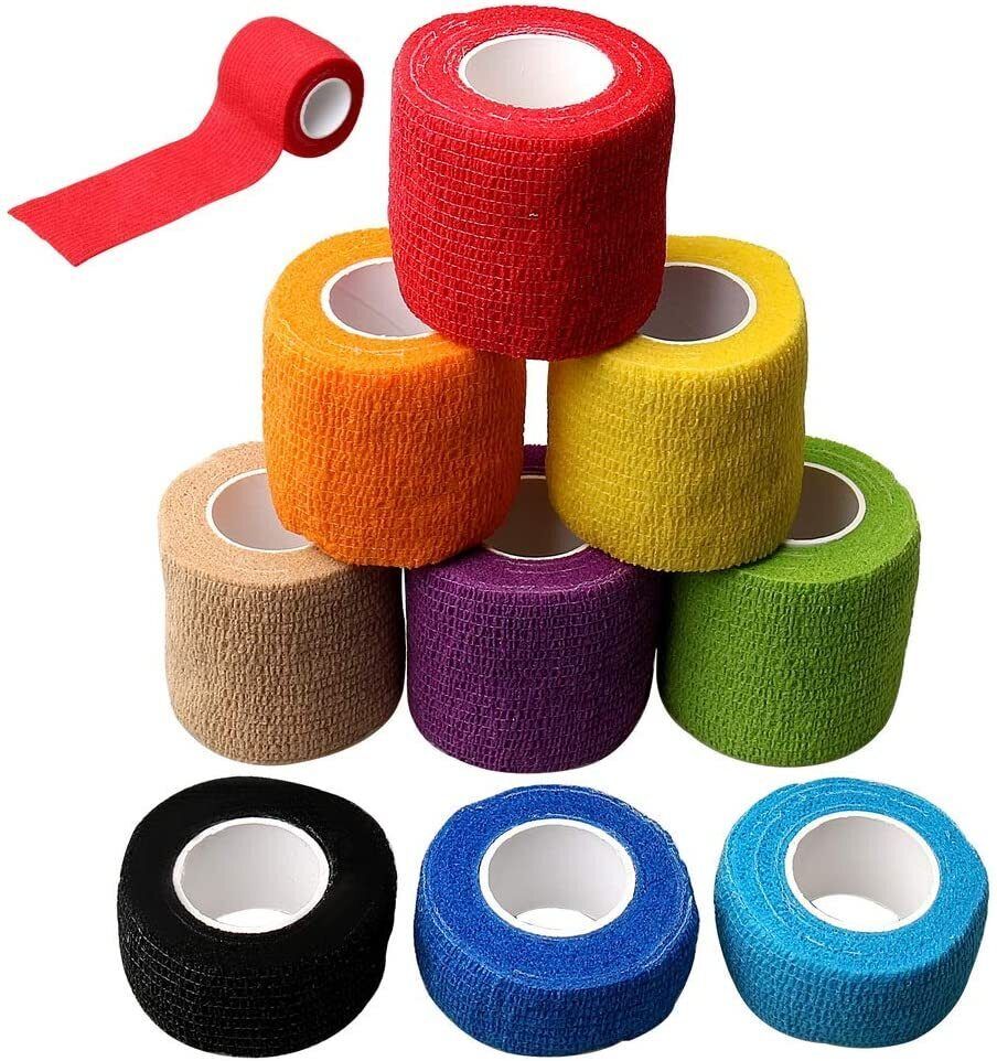 Non-Woven Self Adhesive Crepe Bandage Strong Elastic Cohesive Tape Set of 9 Crepe Bandage-image-43