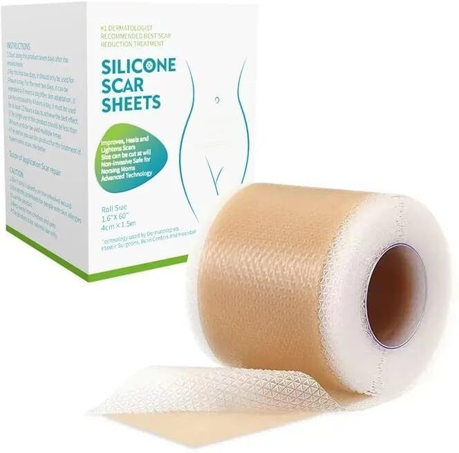 Silicone Scar Tape Sheet – Medical Grade Scar Removal for Surgery, Burns & Acne First Aid Tape-image-47