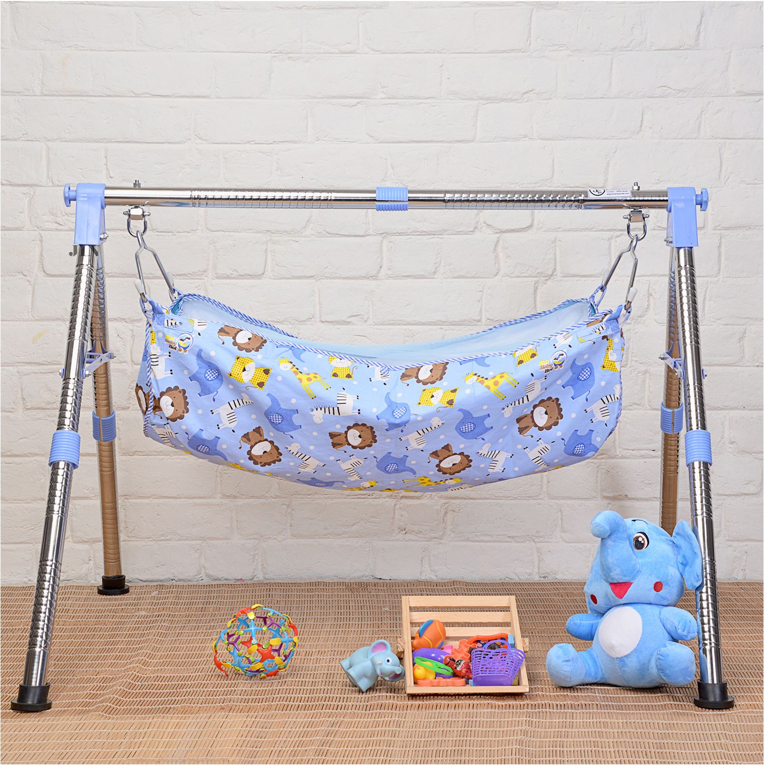 baby Foldable Swing/parna/jhula/totthil Cradle/Ghodiyu/Crib/Bassinet-image-37