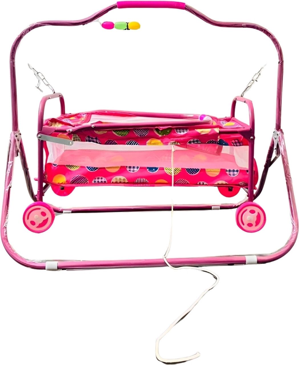 imphi Foldable Baby Cradle with Swing, Jhula , Palna for New Born Babies-picture-27