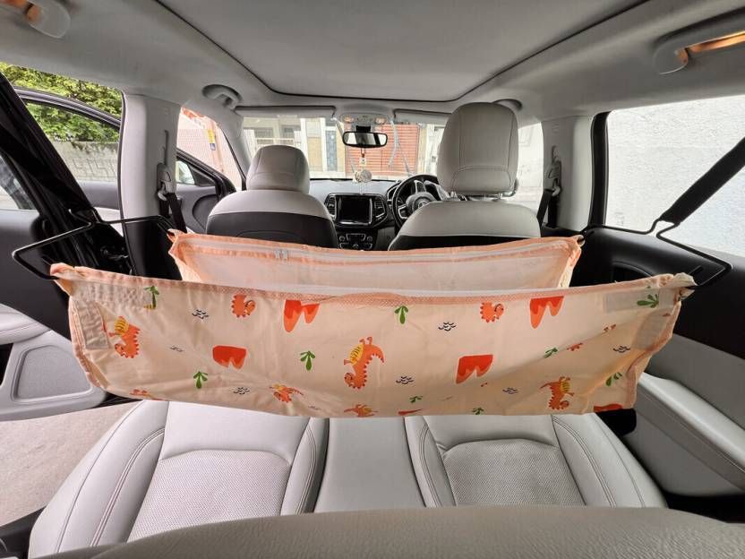 Car Cradle Hammock For 0 To 3 Year Baby Comfortable For Travel Comes In Full Set-image-36