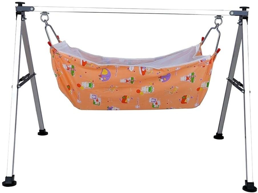 Baby Cradle Baby Bedding Hanging Swing Cradle with Cotton Hammock with Net-image-7