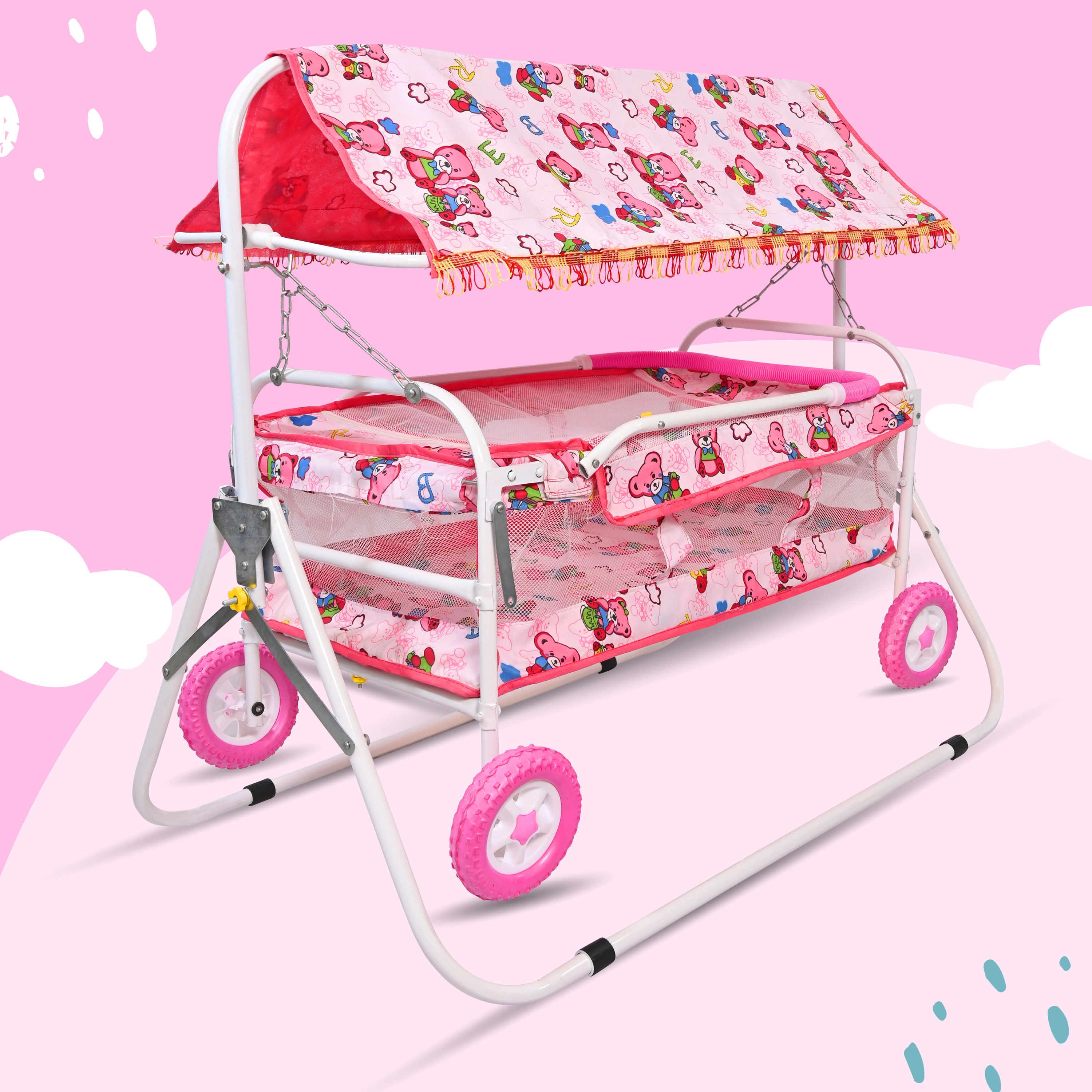 avani metrobuzz Baby Premium Foldable Cradle Jhula-picture-43