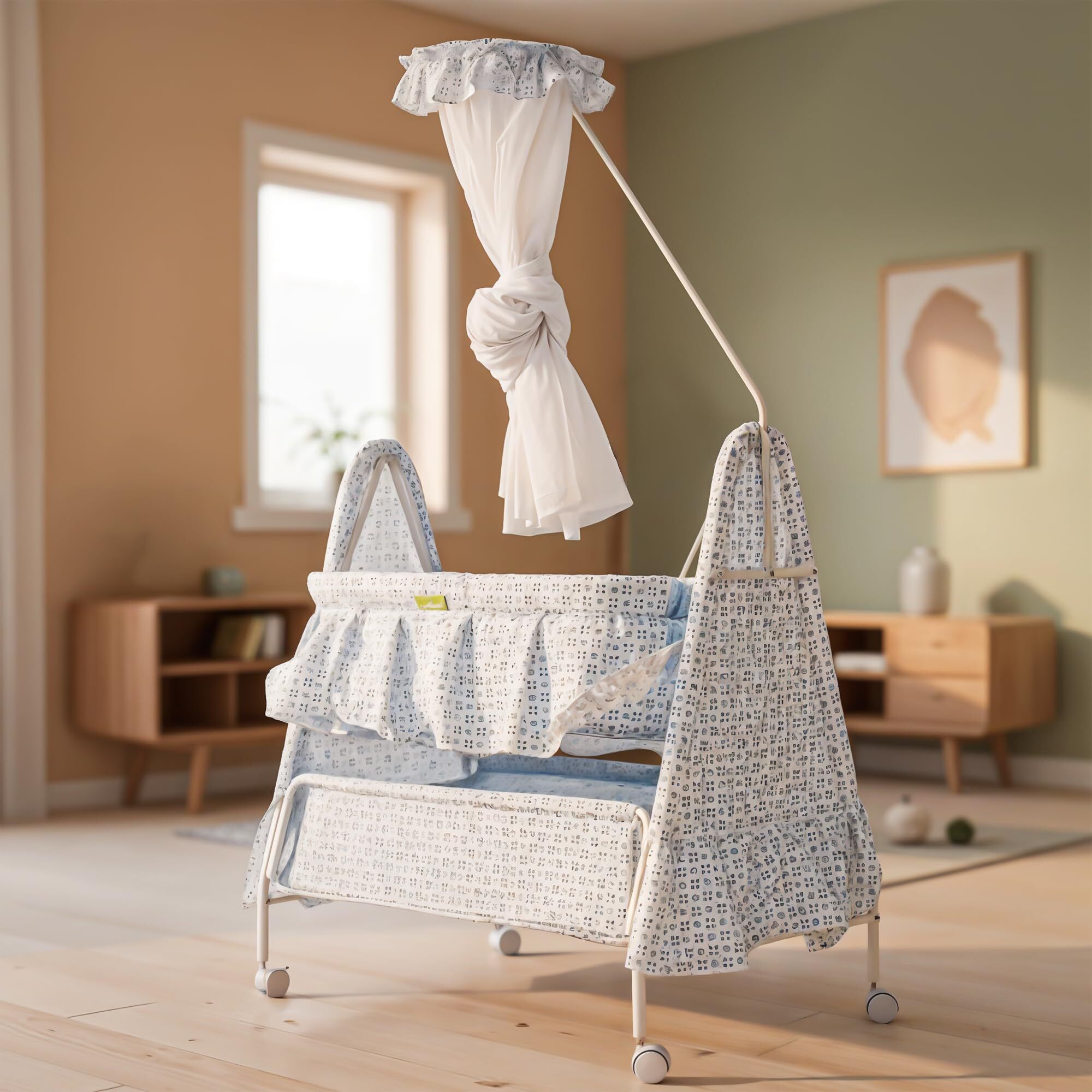 baybee Baby Swing Cradle for Baby, Infant Baby Cradle Jhula for Baby with Mosquito Net-picture-27