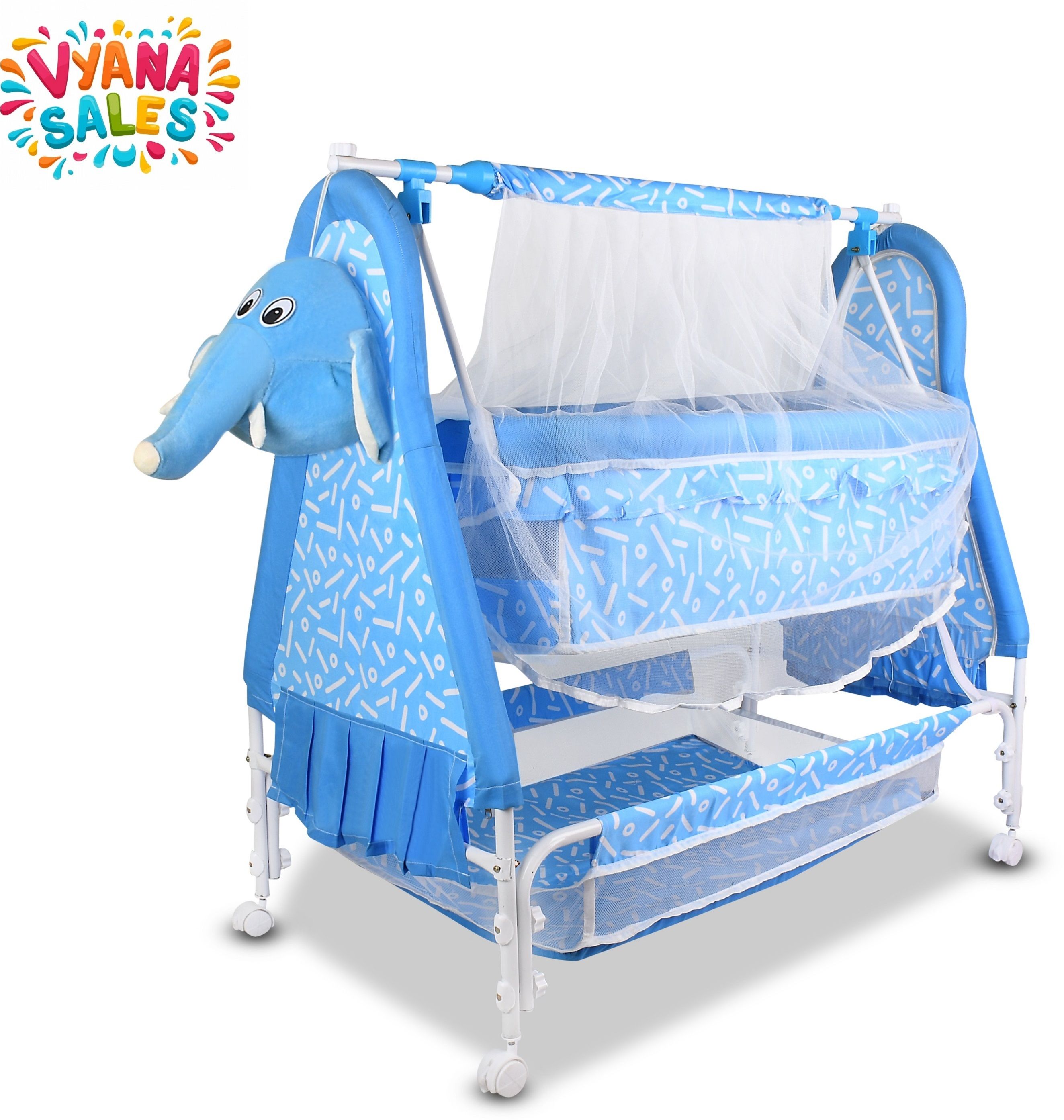 vyana sales Cradle for kids cradle for baby boy and girl Cradle With Swing & Mosquito Net-picture-15
