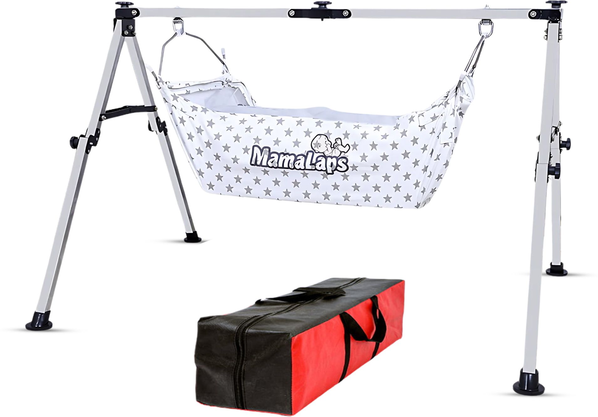 PRO Manual Double Foldable Baby Cradle Swing Palna for Baby Portable Cot & Crib-image-34
