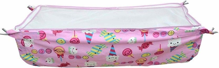 Soft Cloth Swing New Born Baby Cradle Hammock in Cool Cotton With Net,-image-15
