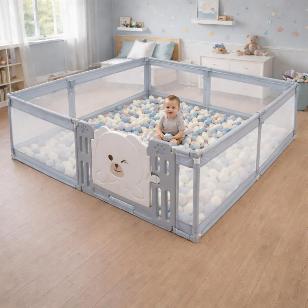 careopeta 180 * 200cm Playpen for Babies Upto 5 Year Baby Play Area-picture-10