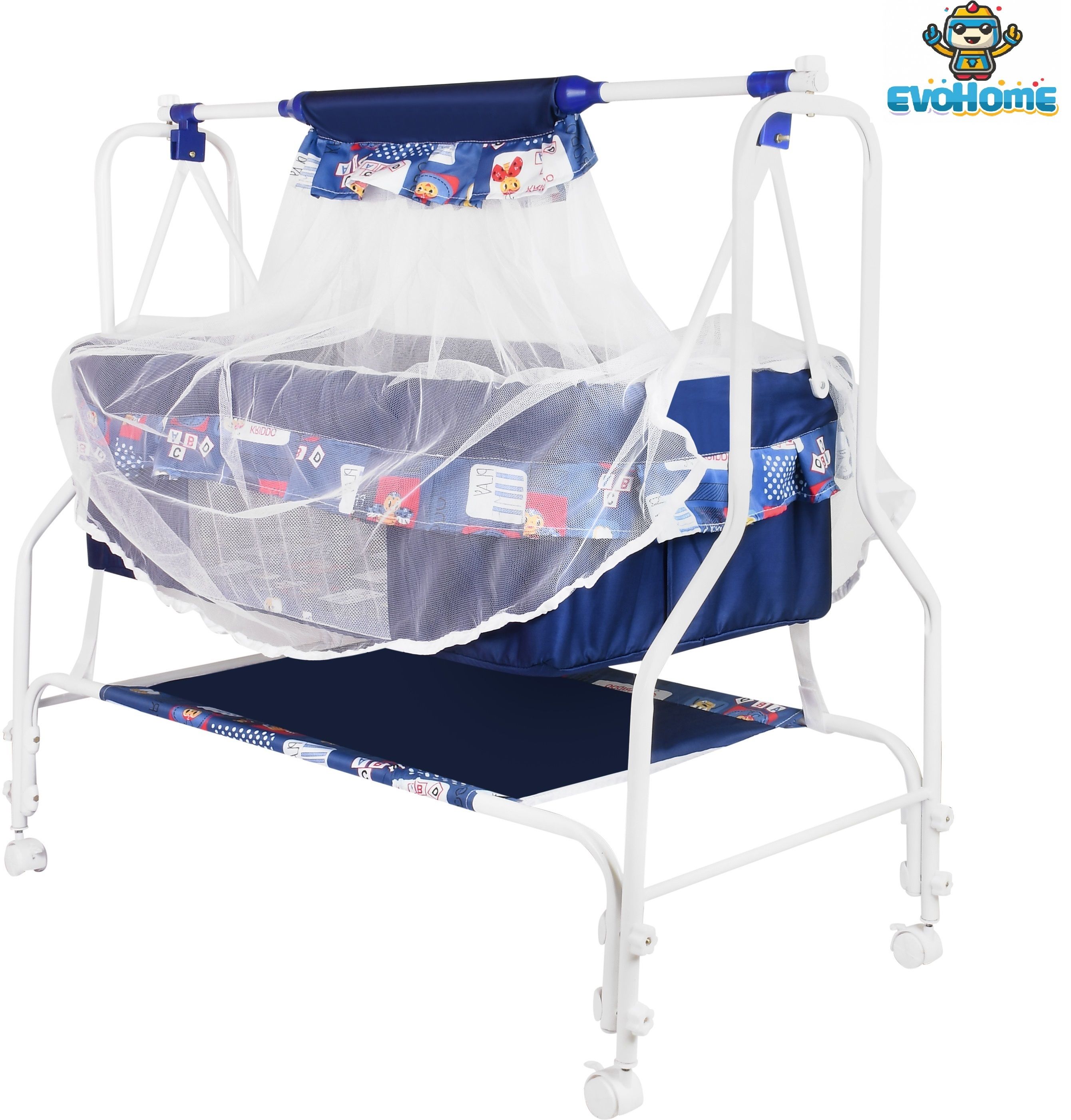 evohome Cradle for kids cradle for baby boy and girl Cradle With Swing & Mosquito Net-picture-3