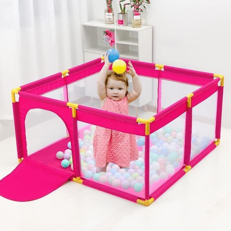 samusagya Portable Play Yard with Breathable Mesh Panels-picture-7