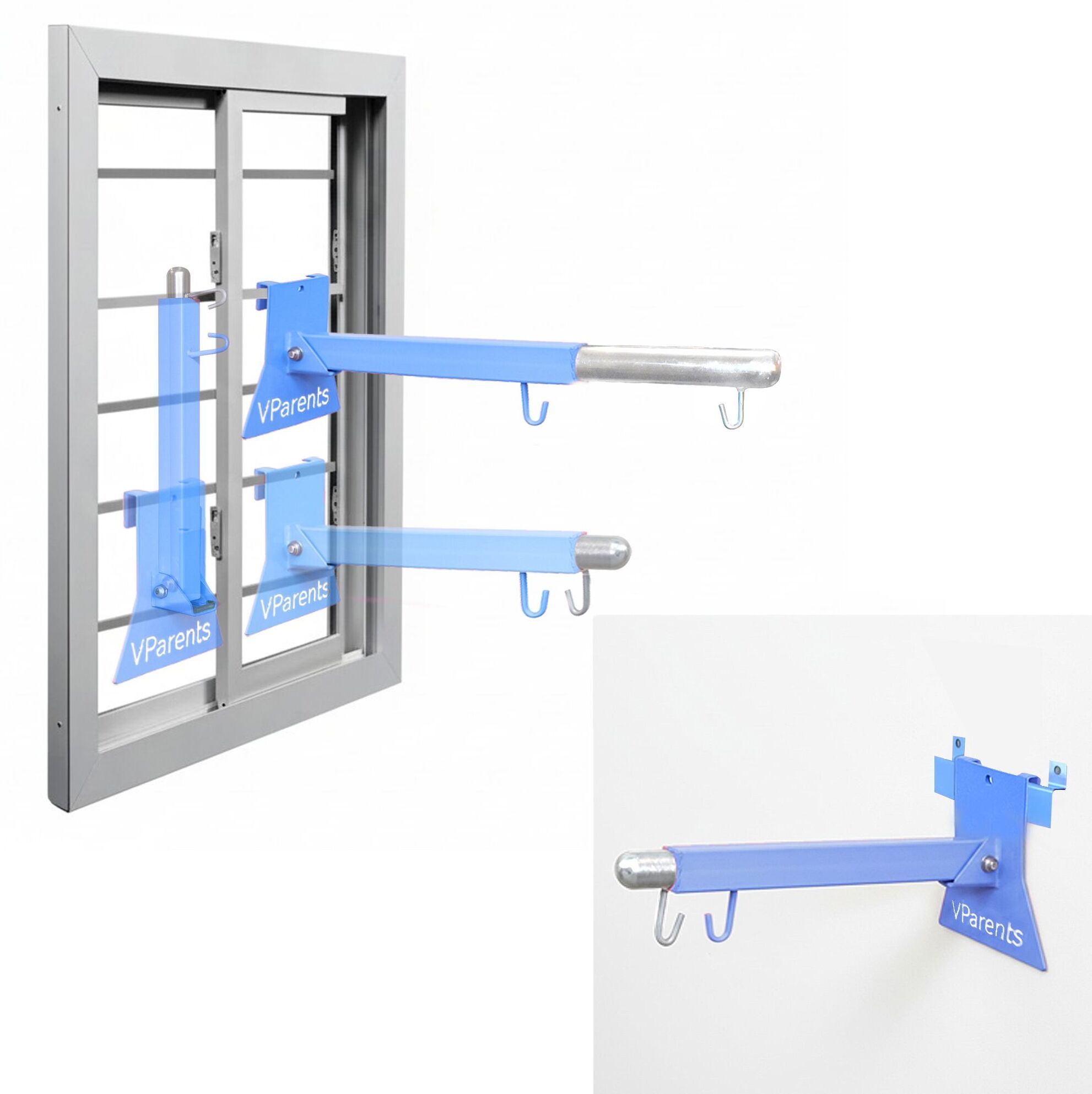 vparents Window Baby Cradle cot Metal Hanger adjustable and folable with wall mounting-picture-9