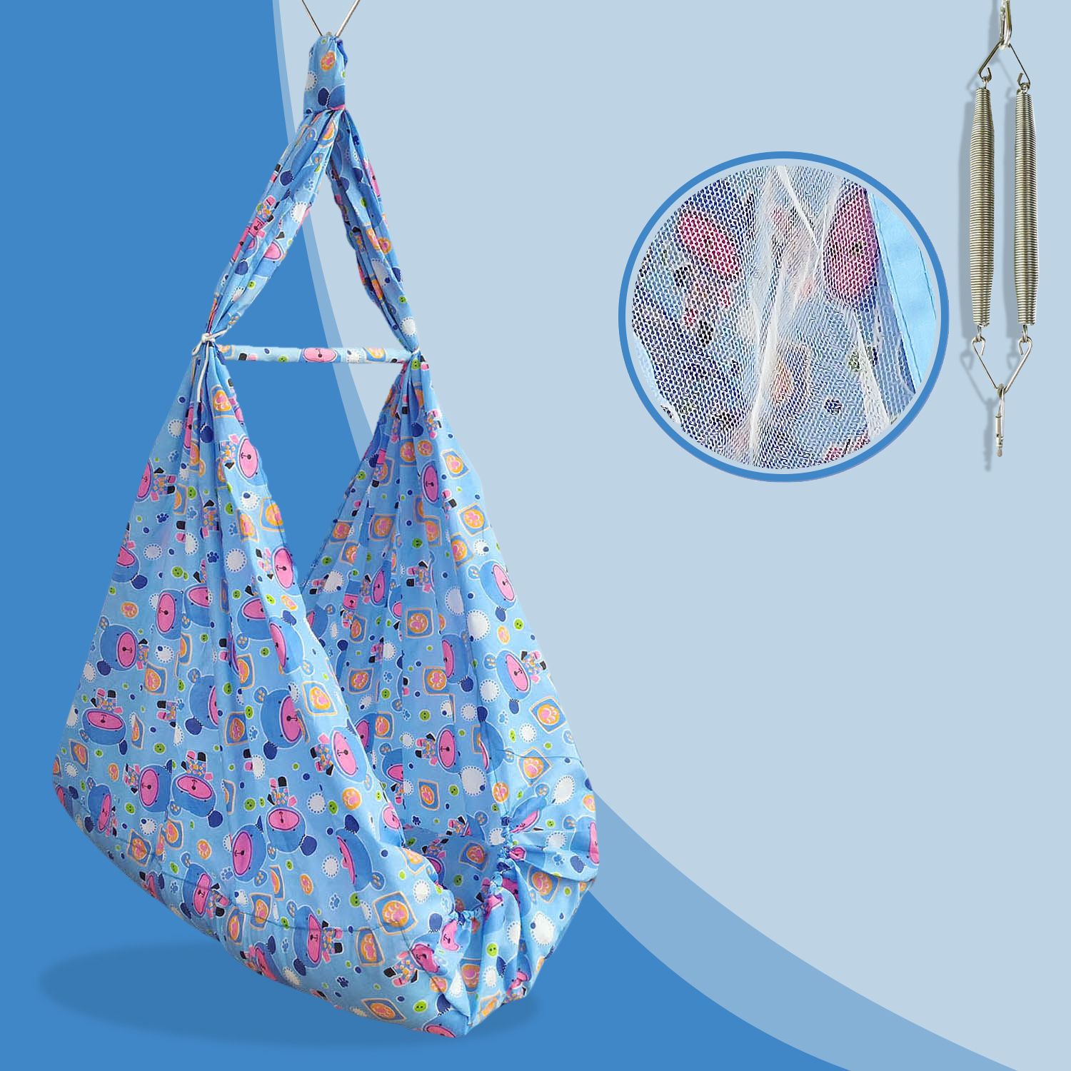 nhr Baby Swing Cradle Hanging Jhula for Baby with Spring Support-picture-14