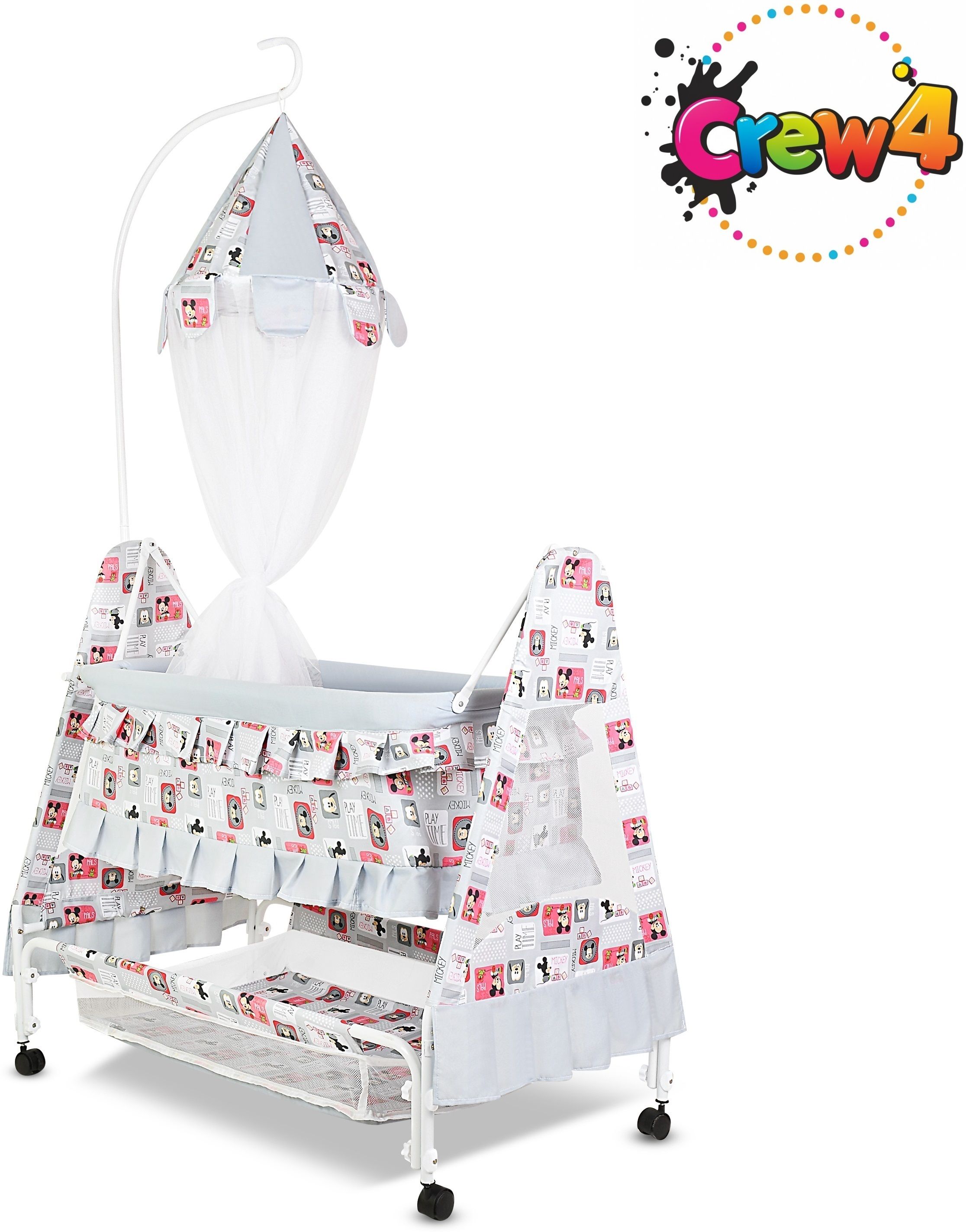 Cradle for kids cradle for baby boy and girl Cradle With Swing & Mosquito Net-image-23