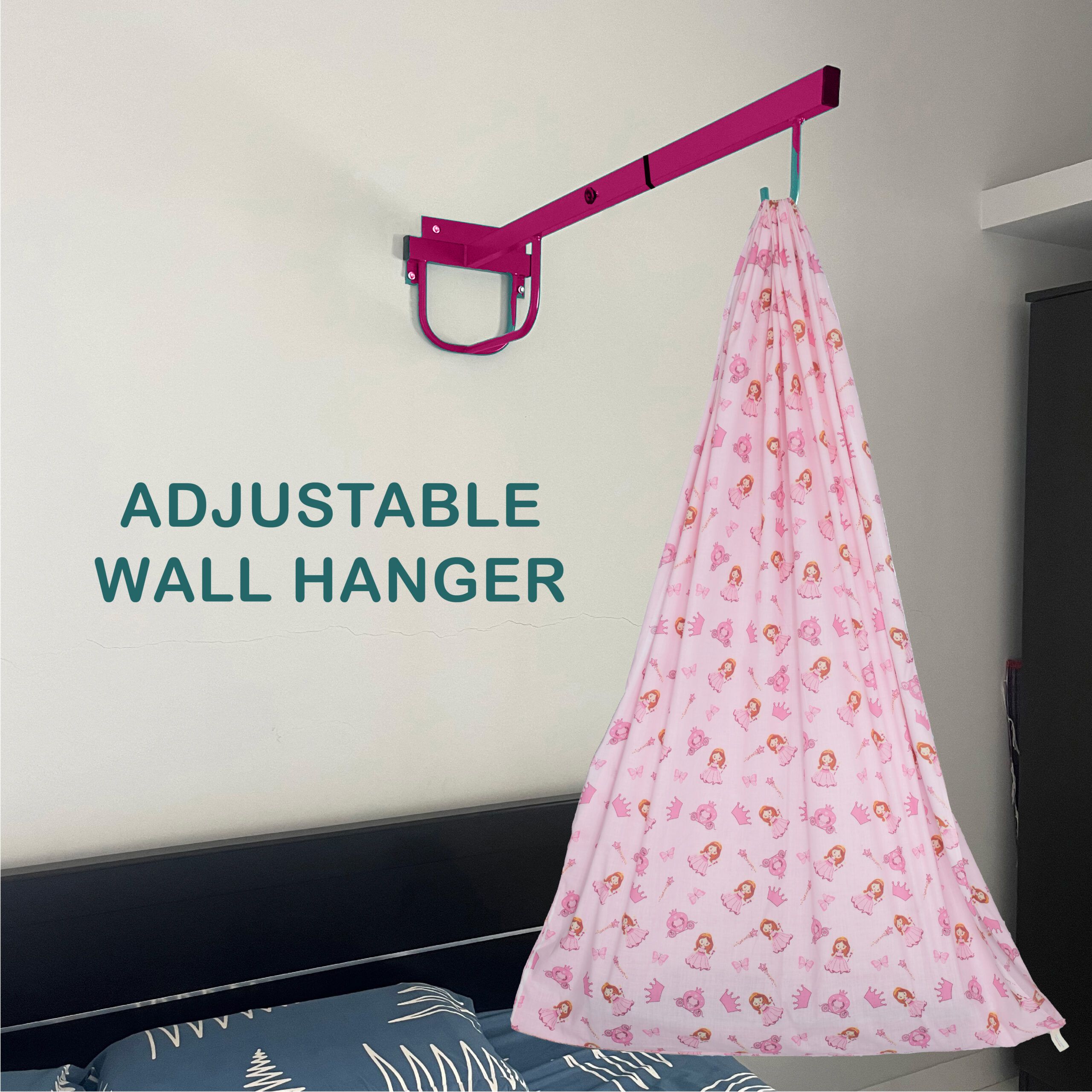 New Born Baby Adjustable Wall Iron Hanger, for Baby(Screws not included)