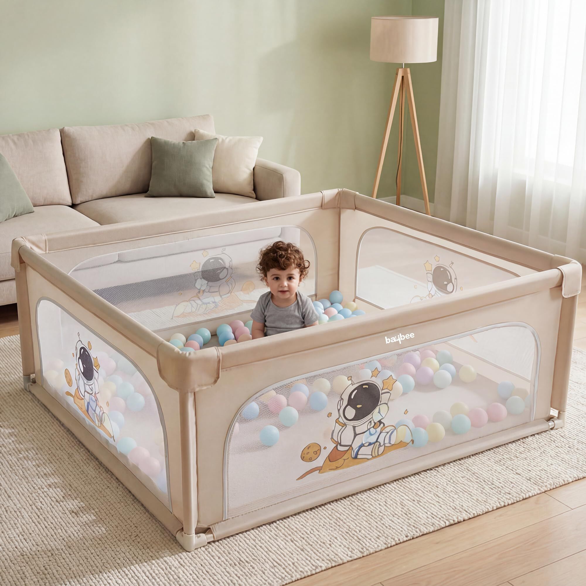 baybee Baby Playpen Playard for Kids Play Area Safety with Zipper Door & Toys Pouch-picture-11