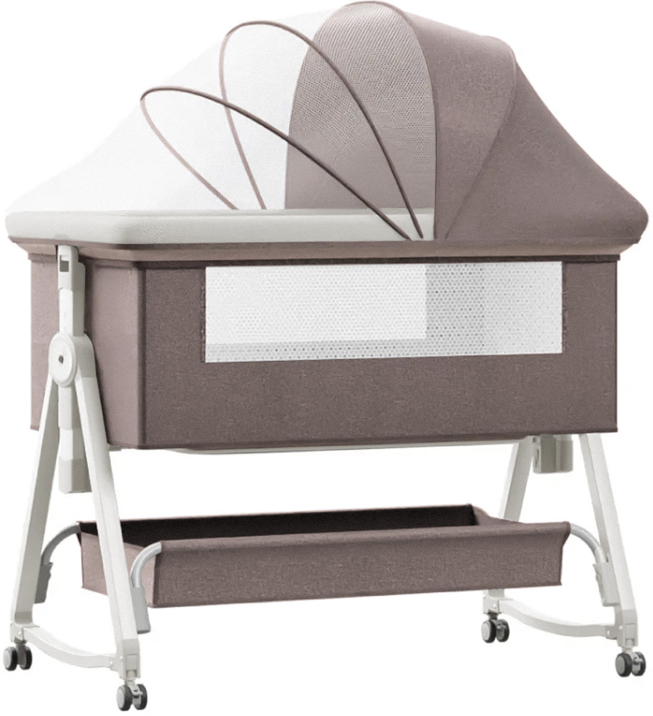 staranddaisy Pluto 3-in1 Baby Crib Cradle with Mosquito Net – Bassinet with Adjustable Height image 1