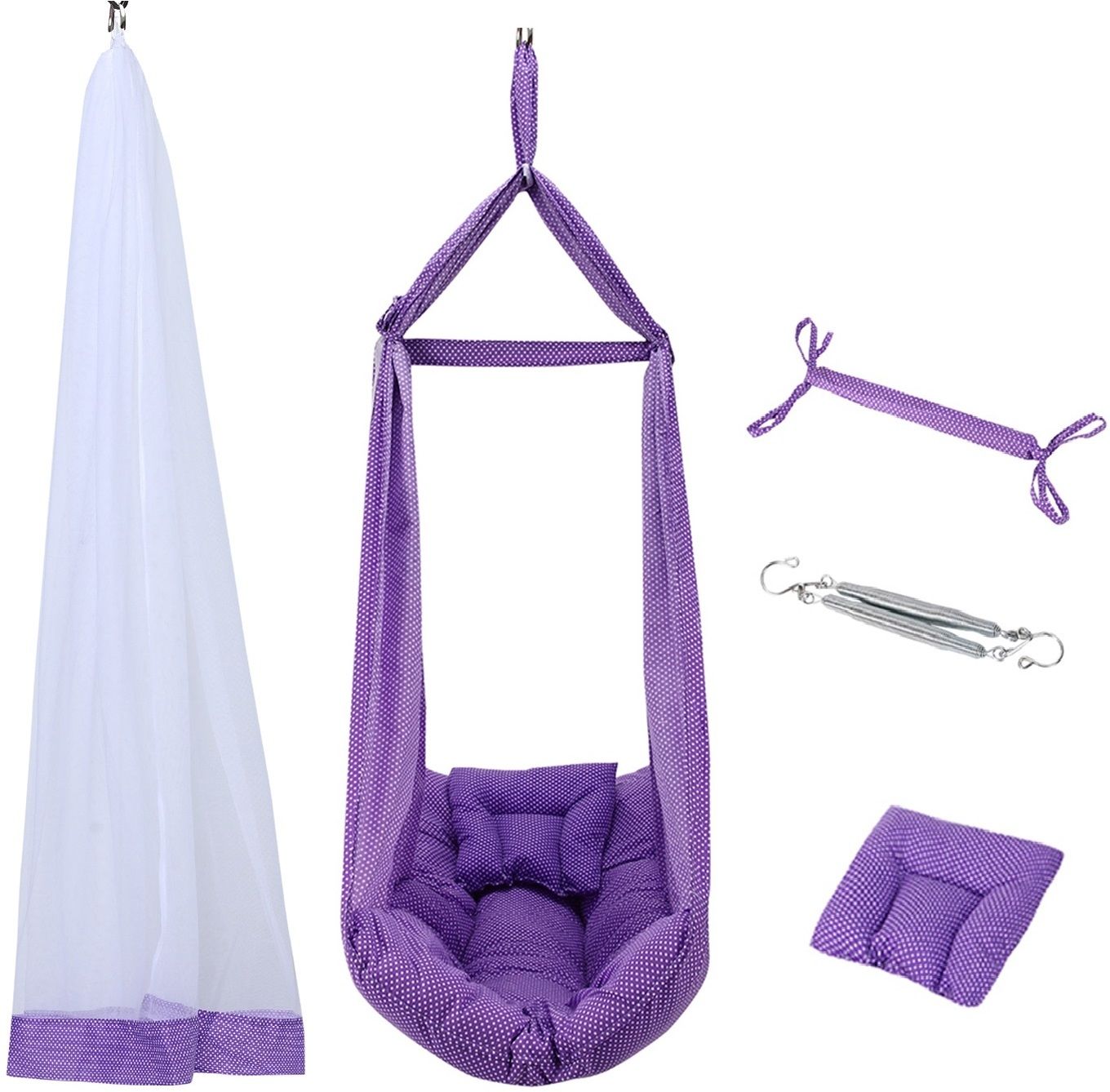 parents choice PEARL PURPLE INFANT COMFY SWING CRADLE-picture-36