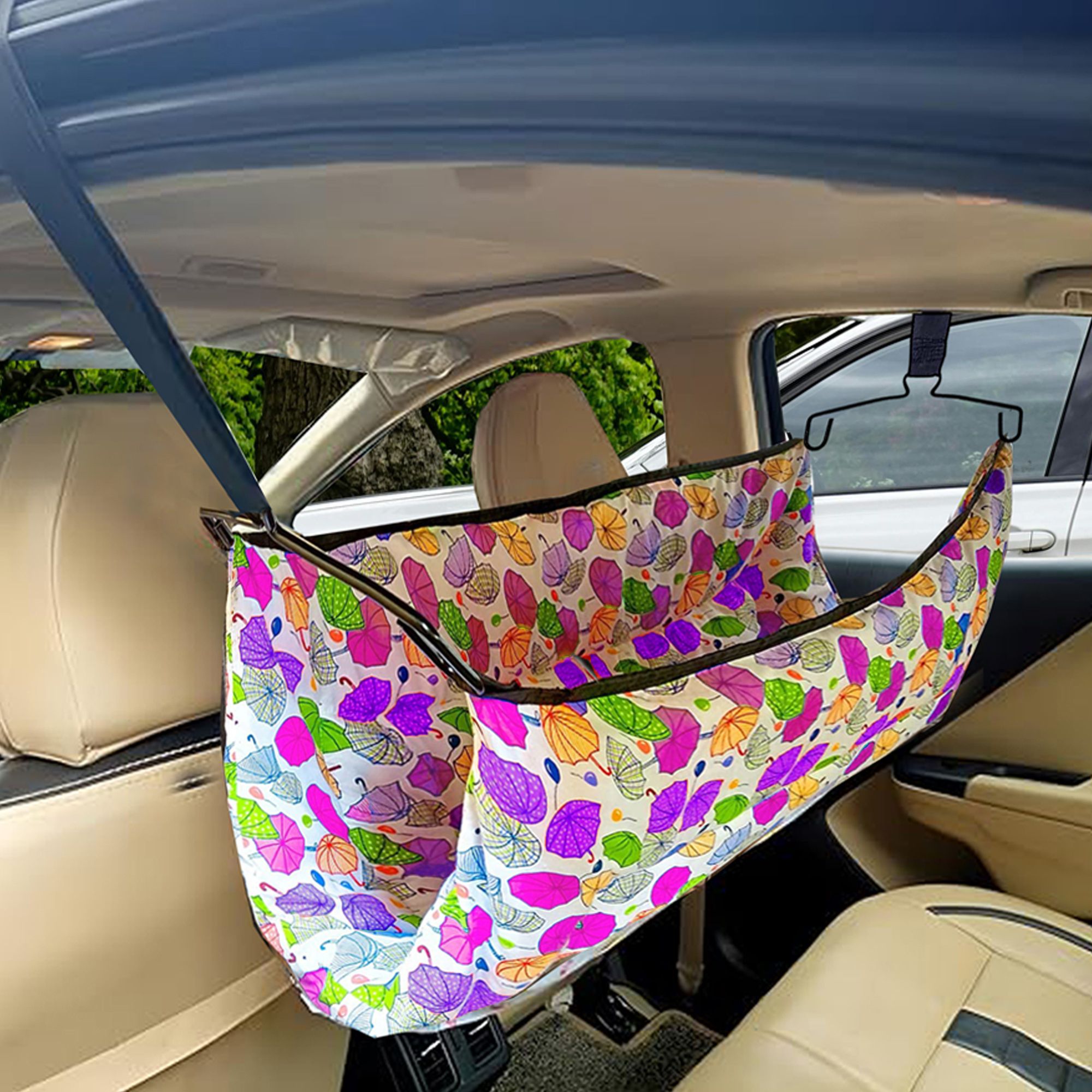 vparents Car Hangers Hammock for 0 to 2 year baby | Portable with Adjustable Belt, Cloth-picture-25