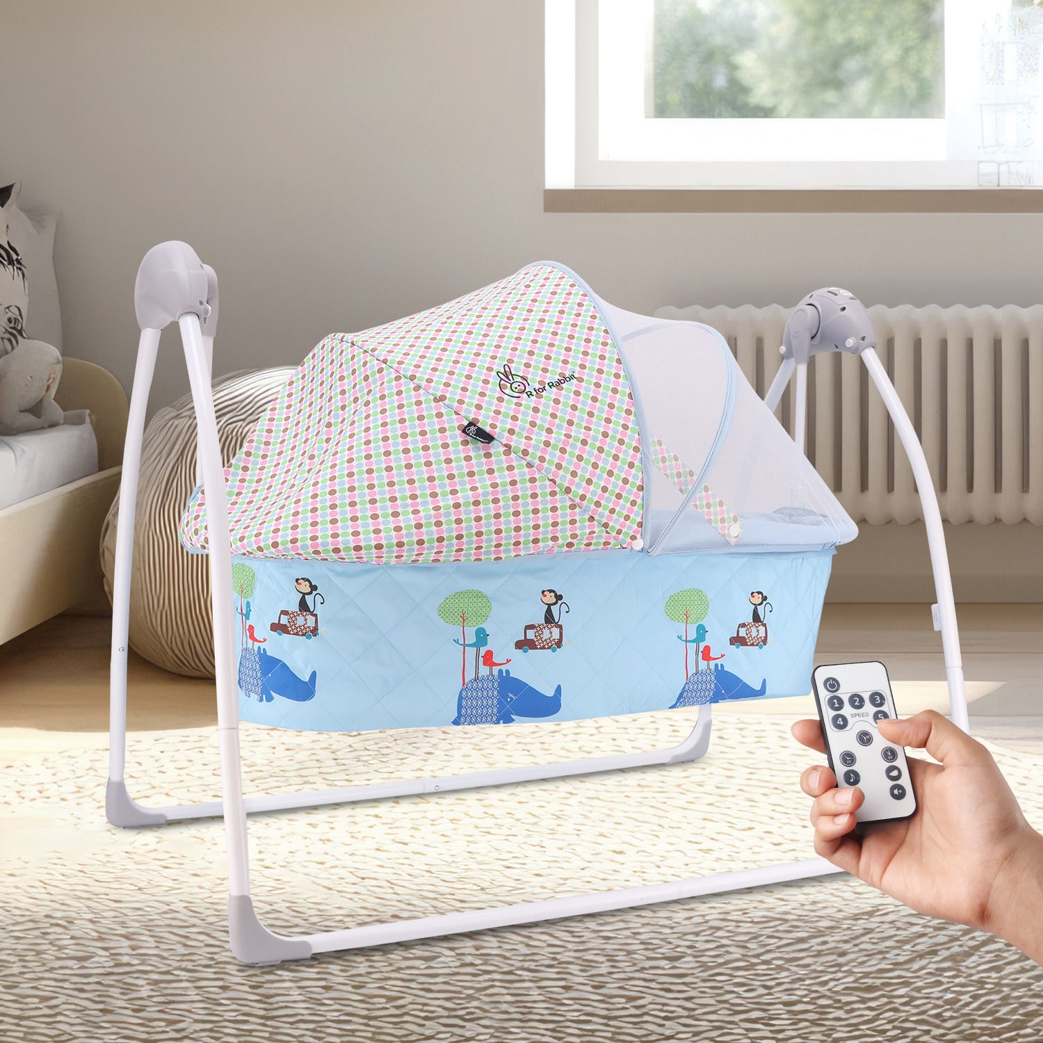 r for rabbit Lullabies - The Auto Swing Baby Cradle for 0 to 2 Years Newborn-picture-16