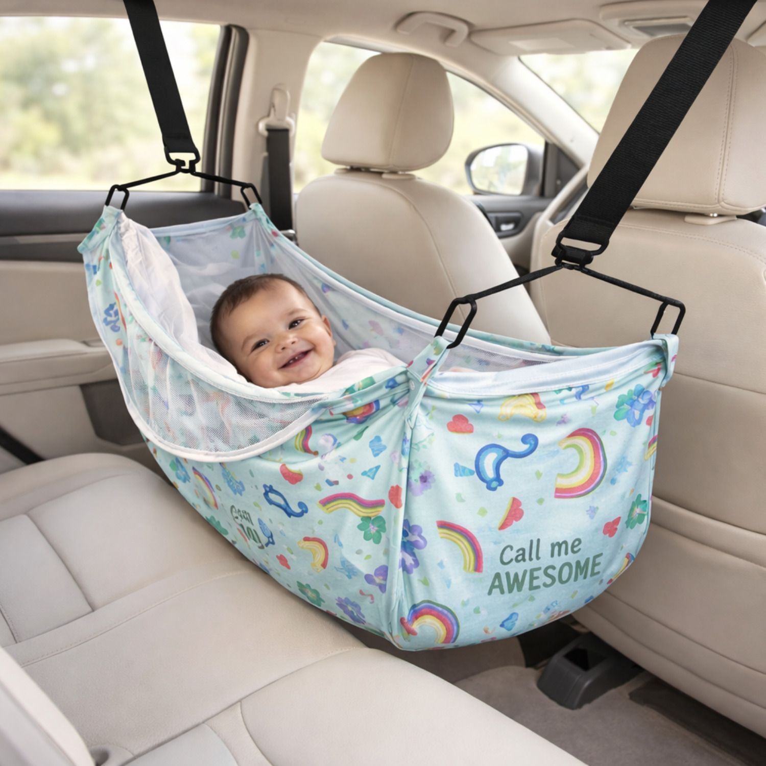 Baby Car Cradle Portable Jhula/khoya Newborn Bed with Free Storage Bag 0-3Years-image-47
