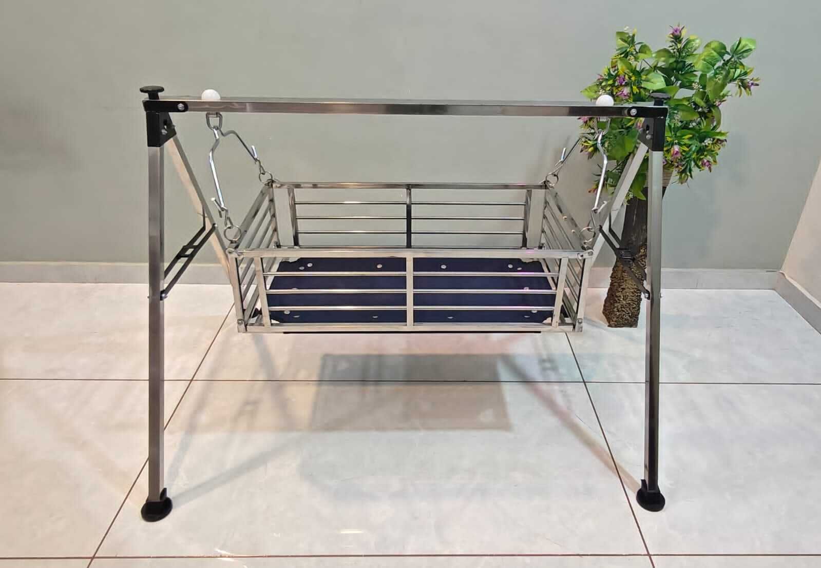 STAINLESS STEEL BABY CRADLE HEAVY
