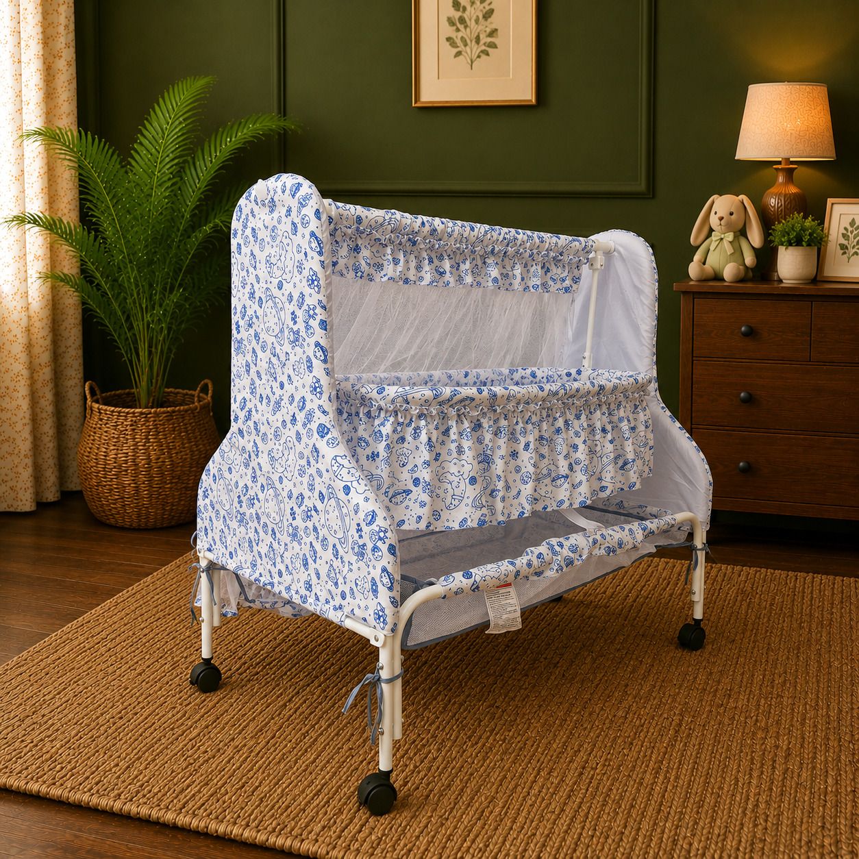 Supernova | Premium baby cradle Free Mattress & Mosquito Net [0-10 M]-image-38